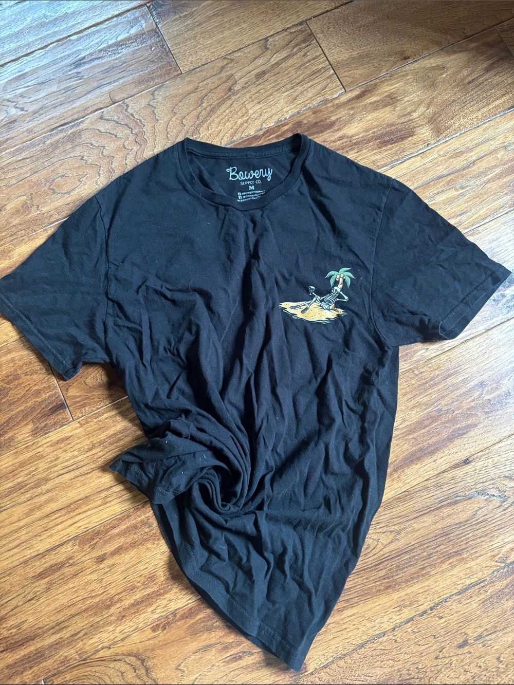 Bowery Supply Co. Men’s Black Graphic Pocket Tee - Island Wasy Does It 🏝️